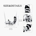 wholesale 925 Sterling Silver Raccoon Animal Lover Gift Pendant Necklace for Women and Girls-0-4