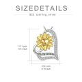 TOUPOP Sterling Silver Sunflower Pendant Necklace Jewelry For Women-0-5