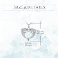 wholesale 925 Sterling Silver Dolphin Heart Pendant Necklace for Women-0-5