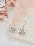 wholesale 925 Sterling Silver Celtic Knot Drop Earrings Wholesale - Irish s for Women-0-2