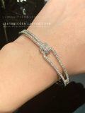 wholesale 925 Sterling Silver Zircon Tennis Bracelet Wholesale With Elegant Knot Design-0-3