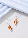 wholesale 925 Sterling Silver Leaf Opal Drop Earrings - Mother's Day Gifts for Women-0-33
