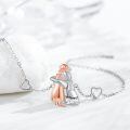 wholesale 925 Sterling Silver Couple Hugging Bracelet-0-1