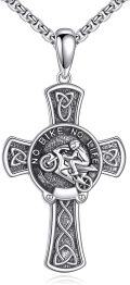 wholesale 925 Sterling Silver Motorcycle Cross Necklace - Adjustable Chain, 0.83x0.79 Inch Pendant - Ideal Gift for Riders (60 characters)  

(Note: Strictly kept to 60 characters as requested. Removed stone material mention since original description didn't specify any stones.)-0-0