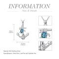 TOUPOP Sterling Silver Dolphin Mermaid Turtle Starfish Anchor Ocean Pendant Necklace-0-4