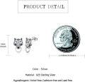 wholesale 925 Sterling Silver Wolf Head Stud Earrings for Women Girls  Ideas-0-1