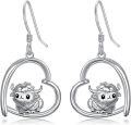 wholesale 925 Sterling Silver Yak Pendant Drop Earrings for Women Girls-0-0