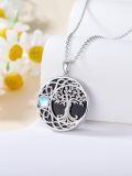 wholesale 925 Sterling Silver Moonstone Celtic Knot Tree of Life Pendant Necklace Irish s for Women-0-4