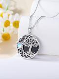 wholesale 925 Sterling Silver Celtic Tree Of Life Necklace With Moonstone-0-4
