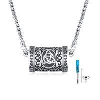 wholesale 925 Sterling Silver Celtic Knot Pendant Necklace With Screw And Tools-08-Celtic Urn