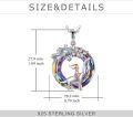 wholesale 925 Sterling Silver Swarovski Crystal Dinosaur Pendant Necklaces for Mom & Daughter Gifts-0-3