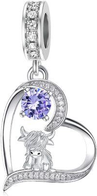 wholesale 925 Sterling Silver Highland Cow Sunflower Dangle Stud Leverback Hoop Earrings-06-June