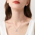 wholesale 925 Sterling Silver Hummingbird Heart Pendant With Rose And Diamonds-0-1