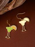 wholesale 925 Sterling Silver Margarita Earrings - Cute Fruit Cocktail Glass Dangle Earrings for Women Party Celebration s-0-1