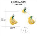 wholesale 925 Sterling Silver Banana Drop Dangle Earrings Fruit s for Women Girls-0-2