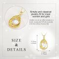 wholesale 925 Sterling Silver Heart Pendant Necklace Wholesale Gold Plated-0-33