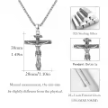 wholesale 925 Sterling Silver Crucifix Jesus Cross Religious Jewelry Men's Necklaces Wholesale Pendants for Women Girls Gifts 24 Chain Christian Faith Charm Amulets Accessories-0-4
