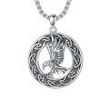 wholesale 925 Sterling Silver Eagle Celtic Knot Pendant Necklace-0-0