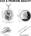 wholesale 925 Sterling Silver St Anthony Pray For Us Medal Necklace Pendant-0-4