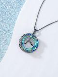 TOUPOP Sterling Silver Crystal Tree Of Life Bat Necklace For Women Gifts-0-2
