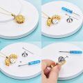 wholesale 925 Sterling Silver Sunflower Cremation Jewelry Urn Pendant with Chain and Funnel Set-0-2