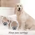 TOUPOP Sterling Silver S925 Dachshund Paw French Bulldog Dog Hoop Earrings Women Birthday Gift-0-2