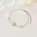 wholesale 925 Sterling Silver Heart & Elephant Charm Bracelet Wholesale for Women and Girls-0-2