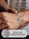 wholesale 925 Sterling Silver Saint Joseph Medal Charm Bracelet with Box Link Chain for Men Women (Adjustable)-0-3