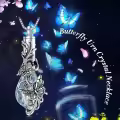 wholesale 925 Sterling Silver Crystal Butterfly Cremation Pendant Necklace Wholesale for Ashes Memory Keepsake Jewelry-0-6