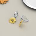 wholesale 925 Sterling Silver Sunflower Daisy Drop Earrings for Women Girls Gifts -0-2