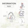 wholesale 925 Sterling Silver Goat Family Heart Pendant Necklace s for Women Animal Lovers-0-3