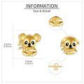wholesale 14k Gold Starfish Moissanite Stud Earrings For Women-0-4