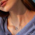 wholesale 925 Sterling Silver Rainbow Crystal Sloth Pendant Necklace for Women-0-3