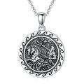 wholesale 925 Sterling Silver Pendant with Mythical Warrior Design - Christian Religious  for Women and Men-0-0