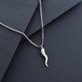 wholesale 925 Sterling Silver Italian Horn Pendant Necklace s for Men & Women - Good Luck Amulet Charm s from Italy-0-4