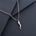 wholesale 925 Sterling Silver Swoosh Pendant Necklace-0-4