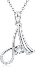 wholesale 925 Sterling Silver 26 Alphabet Pendant Necklace Jewelry-0-0