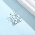 wholesale 925 Sterling Silver Moonstone Leverback Earrings for Women - Tree Life Design 6mm Dangle Earrings s Hypoallergenic-0-3
