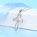 wholesale 925 Sterling Silver Celtic Knot Cross Infinity Love Heart Pendant Necklace-0-8