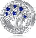 wholesale 925 Sterling Silver Tree of Life Birthstone Charms for Bracelets-0-0