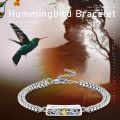 wholesale 925 Sterling Silver Hummingbird Floral Cremation Urn Bracelet for Women - Memorial Keepsake Jewelry with Funnel and Fill Tool-0-1