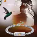 wholesale 925 Sterling Silver Hummingbird Floral Cremation Urn Bracelet Wholesale for Women - Memorial Keepsake Jewelry with Funnel and Fill Tool-0-1