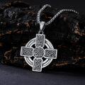 wholesale 925 Sterling Silver Celtic Cross Pendant Necklace with 2.5mm  for Women Men s Religious Amulet-0-1