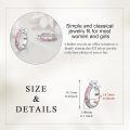 wholesale 925 Sterling Silver Pink Opal Inlay Small Hoop Earrings for Women-0-3