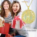 wholesale 14K Gold Sterling Silver Jade Tree of Life Necklace for Women-0-2