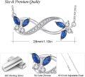 wholesale Sterling Silver Birthstone Infinity Butterfly Necklace for Women Gift for Mom Wife-0-3