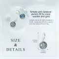 wholesale 925 Sterling Silver Abalone Shell Valknut Viking Symbol Leverback Earrings-0-2