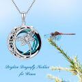 wholesale TOUPOP Dragonfly Gifts For Women S925 Sterling Silver Brighton Dragonfly Necklace With Crystal Birthday Mothers Day Jewlery Gifts For Dragonfly Lovers Women Mom -0-3