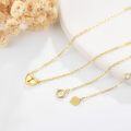 wholesale 14K Solid Gold Heart Pendant Necklace 6mm for Women, Hypoallergenic Gift for Her, 16+2 Chain-0-2