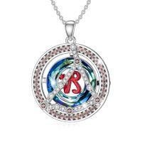 TOUPOP Sterling Silver Crystal Zodiac Necklace Constellation Pendant Gift-undefined